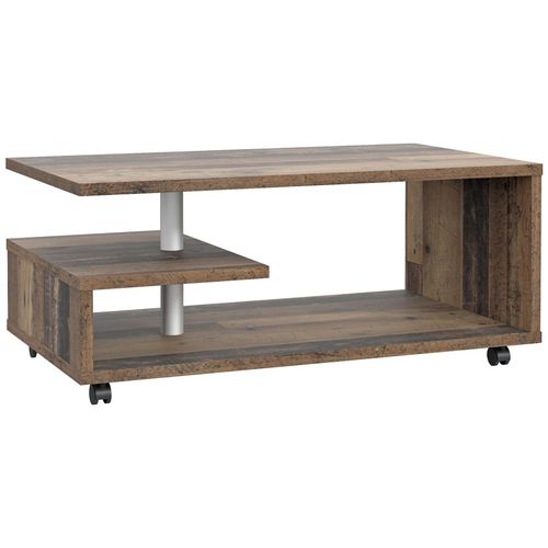 Couchtisch - Old Wood Vintage - rollbar