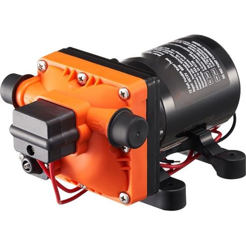 12V Membranpumpe - 3GPM 11,36 L/min - 4-Kammer Wasserpumpe mit Druckschalter - für Garten und Landwirtschaft
