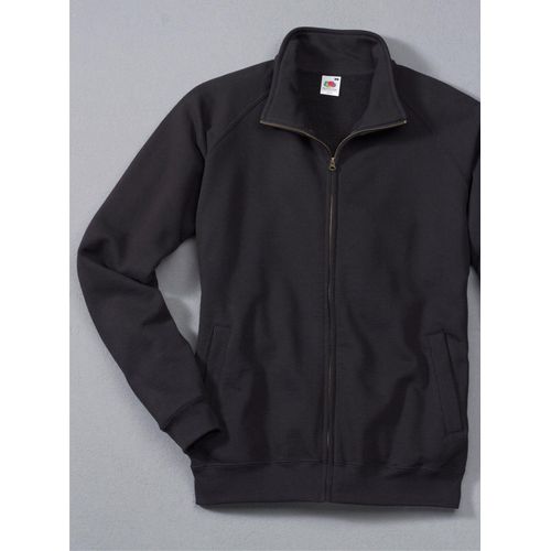 Sweatjacke FRUIT OF THE LOOM, Herren, Gr. S, schwarz, 70% Baumwolle, 30% Polyester, Sweatjacken