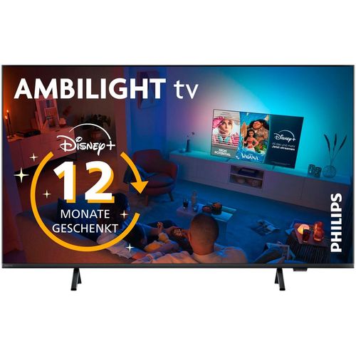 PHILIPS LED-Fernseher, E (A-G), schwarz, 85, Fernseher