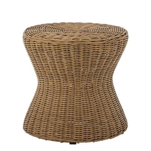 Bloomingville Roccas Couchtisch rund aus Polyrattan, Ø 53xH52 cm