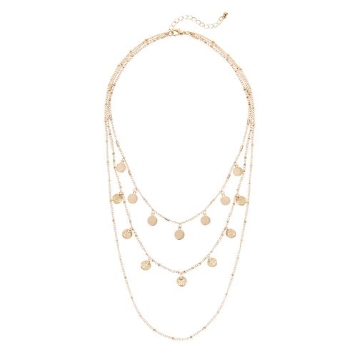 LASCANA Kette mit Anhänger, mehrreihiges Kettenset mit Anhänger, Halskette, Halsschmuck