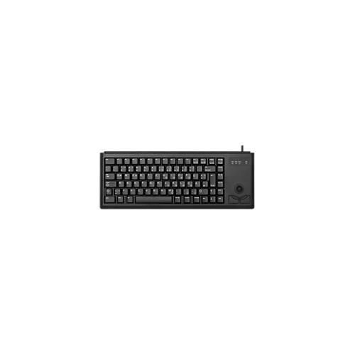 Cherry Compact-Keyboard G84-4400, QWERTZ, mit Trackball, 2 Maustasten, Kabellänge 1,75 m, schwarz