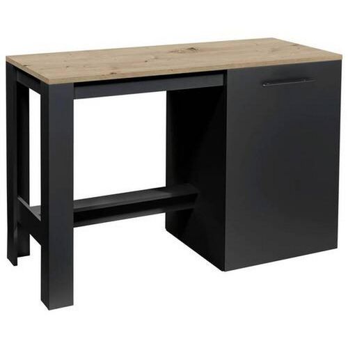 Mid.you Kücheninsel , Sonoma Eiche, Schwarz , Kunststoff , nur wie online abgebildet bestellbar , 138x91x56 cm , Küchen, Küchenmöbel, Kücheninseln