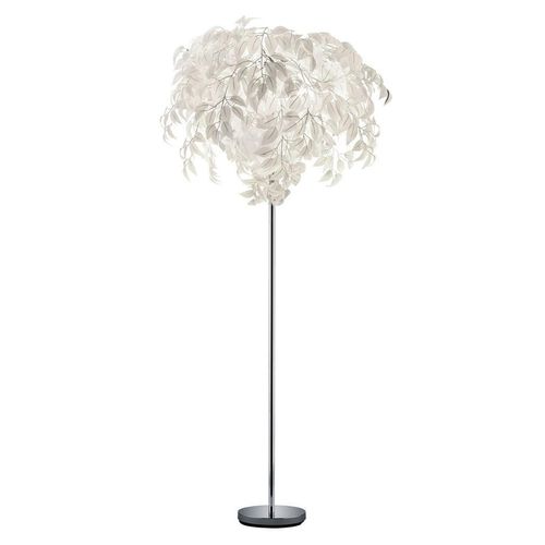 Xxxl Stehleuchte , Weiß, Chrom , Metall, Kunststoff , 180 cm , Lampen & Leuchten, Innenbeleuchtung, Stehlampen, Stehlampen