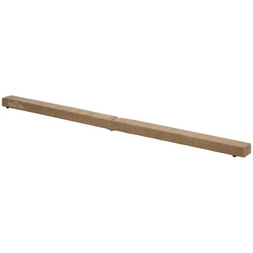 HOMCOM 210 cm Schwebebalken Turnbalken Indoor Outdoor bis 120 kg Braun