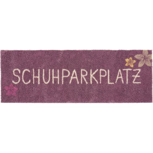 Fußmatte AKZENTE FEEL Gr. 2, lila (aubergine), H:7mm, Polyester, Kunstfaser, Gummi, Teppiche