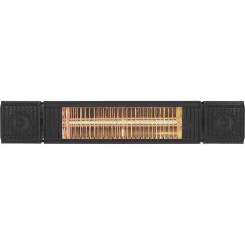 Eurom Terrassenstrahler Heat and Beat 2000 W Schwarz 334579