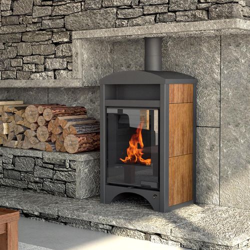 Aquaflam Vario Barma Manual Wasserführender Kaminofen Nut Tree 11/7 kW