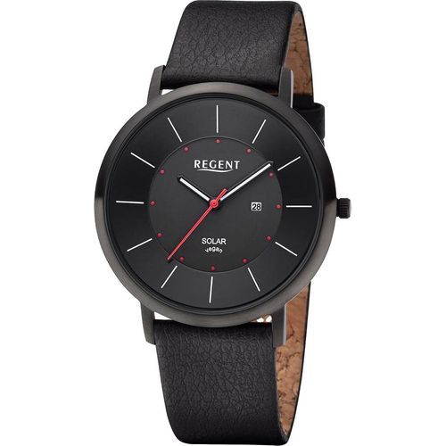 Regent 11110936 Herren-Solaruhr Schwarz