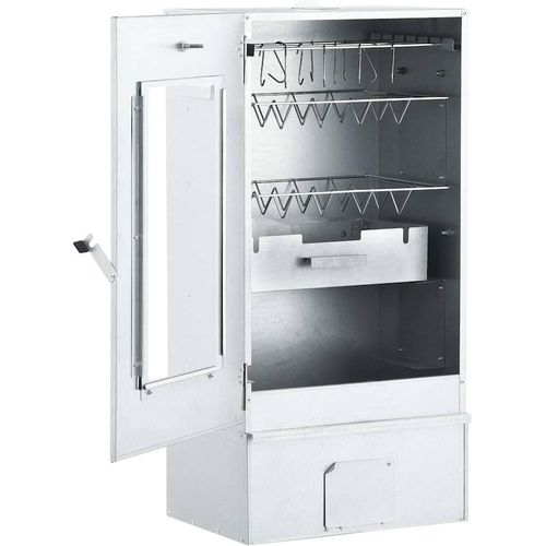 vidaXL Räucherofen mit Kaltrauchgenerator Verzinkter Stahl