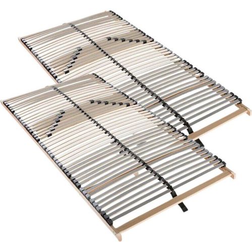 Lattenrost 200x200, 42 Latten, 7 Zonen Lattenrost, Federholzrahmen aus Buche, Kopfteil nicht verstellbar, Germany, Selbstmontage, Traglast 150Kg