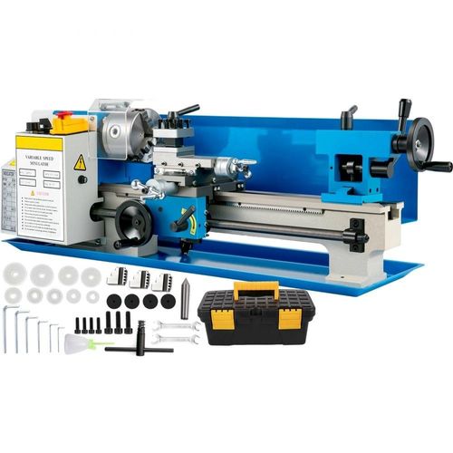 Mini-Metalldrehmaschine 600W - Präzisionsdrehmaschine - 7x12 Zoll - Mini-Drehmaschine - 2500 U/min - Mini-Metalldrehmaschine mit variabler Geschwindigkeit.