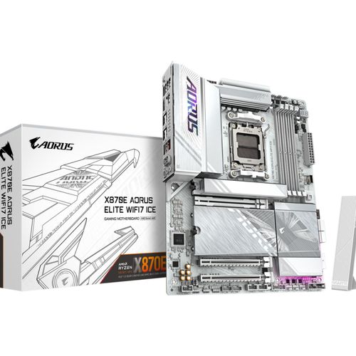 GIGABYTE X870E AORUS ELITE WIFI7 ICE Ryzen Mainboard AM5 X870