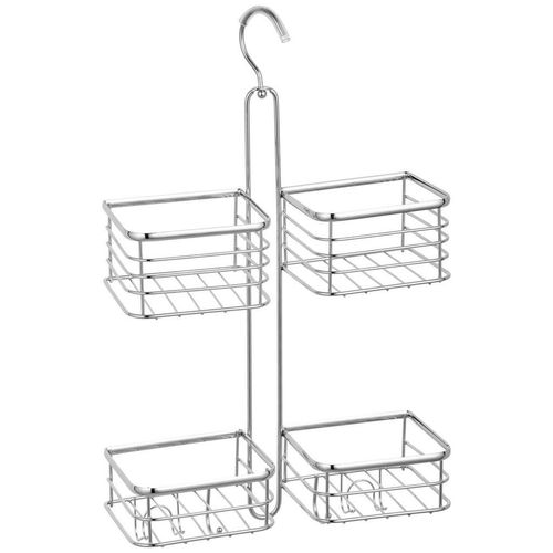 Xxxl Duschregal , Edelstahl , Metall , eckig , 30x51x12.5 cm , Badaccessoires, Duschzubehör, Duschregal