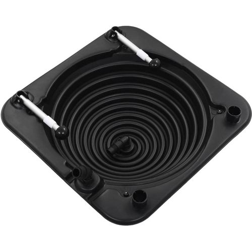 vidaXL Solar-Poolheizung 75 x 75 x 36 cm HDPE Aluminium