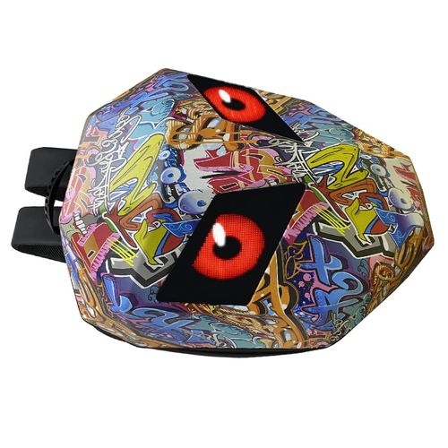 Motorradrucksack,Wasserdichter Motorradrucksack,Hardshell-Motorradrucksack,LED-Motorradrucksack,Programmierbarer Motorradrucksack,Wasserdichte Helmtasche mit großer Kapazität,Hardshell-Laptoprucksack