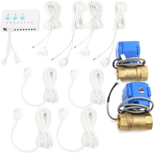Wasserleck-Alarmsensor DN25 2 Ventil 8-Wege-Überlaufschutz-Detektorsystem