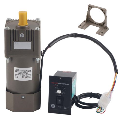 AC 220V 90W Einphasen-Asynchron-Getriebemotor Verlangsamung Einstellbare Geschwindigkeit (100K)