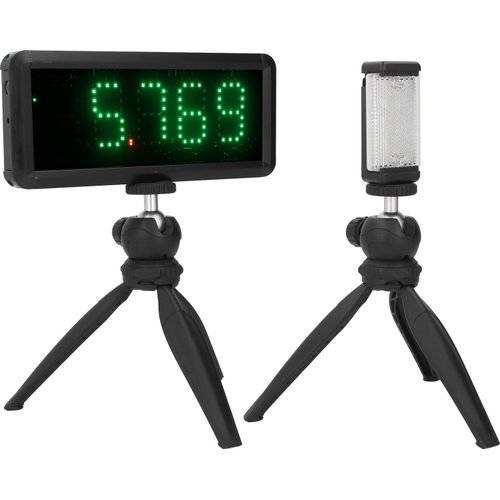 Kabelloser Sprint-Timer Batteriebetriebene Laser-Stoppuhr Zeitmessung Uhr für Motorrad-Radfahren Geschwindigkeit Training Kurzstreckenlauf Rennen
