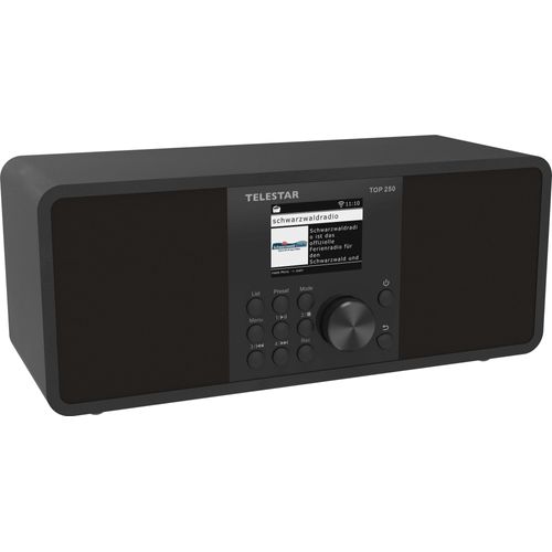 TELESTAR TOP 250 Stereo DAB+ UKW Internetradio Radio Digitalradio schwarz