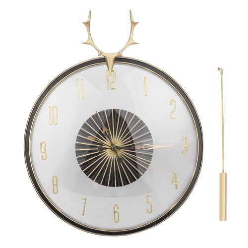 Wanduhr,Pendeluhr,Wanduhr zum Aufhängen,Wanduhr zum Aufhängen aus Messing,Runde Wanduhr,Wanduhr Dekoration