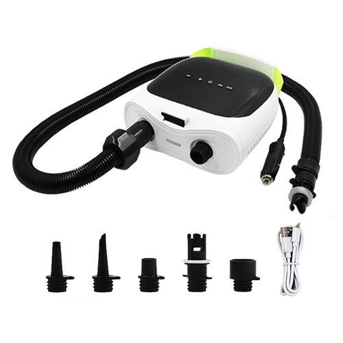 Elektrische Luftpumpe, Elektrische Luftpumpe mit 6 Düsen, 12Volt Fahrzeug-Elektropumpe, Hochdruckpumpe, Paddel-Board-Pumpe, Schlauchboot-Aufblasgerät, Zelt-Aufblasgerät, Aufblasgerät, Multifunktionale Auto-Elektropumpe, Auto-Elektropumpe