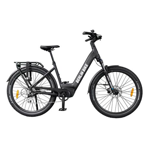 BERLIN SUV matt schwarz - E-Bike, Bafang 48V 250W Hinterradmotor, Schwalbe Sam K-Guard 27,5x2,35 mit Suntour XCM Hydraulic Suspension
