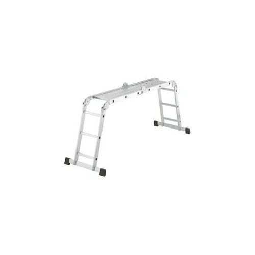 Hailo M60 ProfiStep® combi Alu-Universalleiter mit 4 x 3 Sprossen, mobile Arbeitsbühne mit PLattform