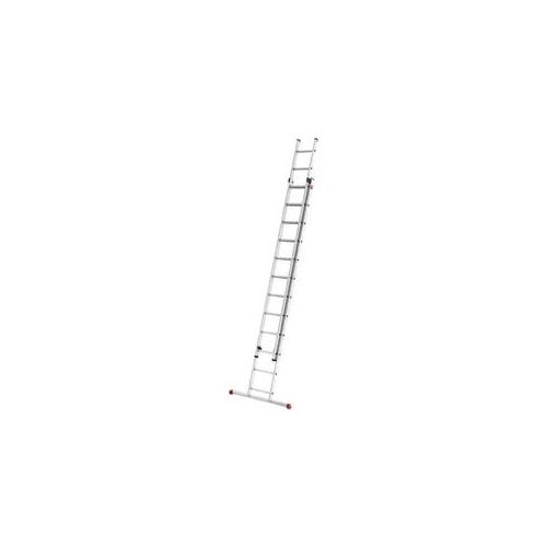 Hailo S80 ProfiStep duo Alu-Teleskopleiter mit 2 x 12 Sprossen, Sprossenweise verstellbar