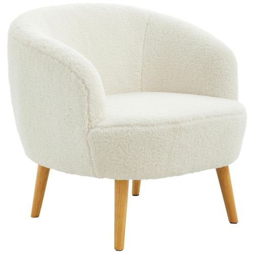 Livetastic Sessel , Natur, Weiß , Holz, Textil , Kautschukholz , massiv , 74x71x72 cm , Wohnzimmer, Sessel, Polstersessel