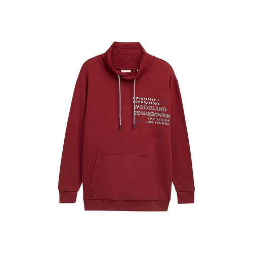 TOM TAILOR Herren Plus Size - Sweatshirt mit Print, rot, Print, Gr. 2XL