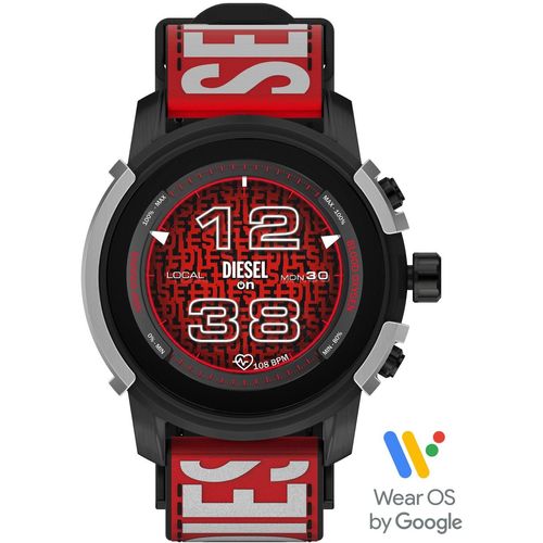 Smartwatch DIESEL ON "Diesel Griffed, DZT2041", schwarz, Smartwatches, Smartwatch