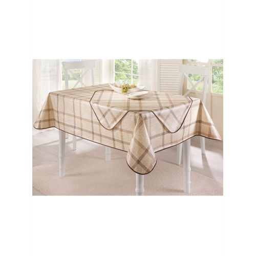 Tischdecke Gr. 4, beige (natur), B:4/99cm L:4/99cm Ø:140cm, Tischdecken, Gartentischdecke Tischdecke