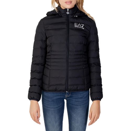 EA7 Black Giubbotto gesteppte Jacke mit Etikettendruck – Xs