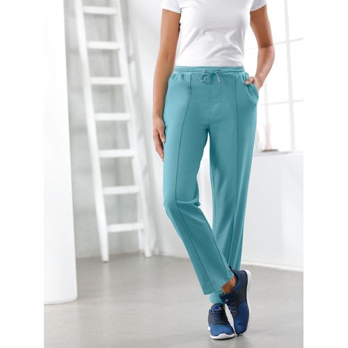 Trainingshose CATAMARAN, Damen, Gr. 48/50, Normalgrößen, blau (ozean), 50% Baumwolle, 50% Polyester, unifarben, lang, Hosen