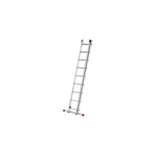 Hailo S80 ProfiStep duo Alu-Teleskopleiter mit 2 x 9 Sprossen, Sprossenweise verstellbar