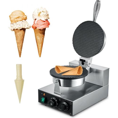 Elektrische Eistütenmaschine - Kommerzielle Waffeltütenmaschine - Frühlingsrollenmaschine - Eiscreme Maker - Snack- und Dessertzubereitung