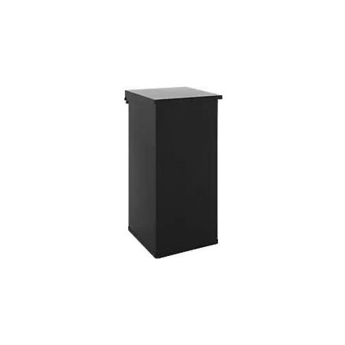 DutchDesign Treteimer Pulverbeschichtetes Aluminium 110 L 36 (B) x 36 (T) x 80 (H) cm Schwarz Image