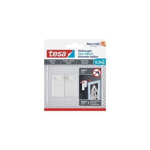 tesa® Klebenagel Tapete & Putz | verschiedene Stärken | Packung mit 2 Stück