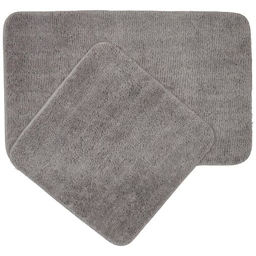 Esposa Badematte Douro , Silber , Textil , Uni , quadratisch , 50x80 cm , AZO-frei, Bsci , rutschhemmend , Badtextilien, Badematten