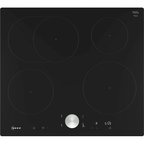 NEFF Induktions-Kochfeld "T56PTF1L0", schwarz, B:57,2cm H:5,6cm T:51,2cm, Kochfelder, mit intuitiver Twist Pad Bedienung