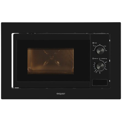 EXQUISIT Einbau-Mikrowelle "EMW10-020", schwarz, B:59,5cm H:38,4cm T:36,6cm, Mikrowellen_Minibacköfen_Kleinküchen