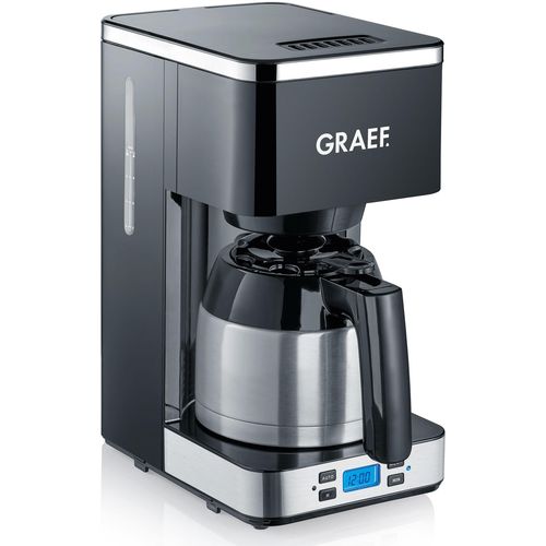 GRAEF Filterkaffeemaschine "FK 512", schwarz, 1 l, 8 Tasse(n), Kaffeemaschinen, mit Timer und Thermokanne