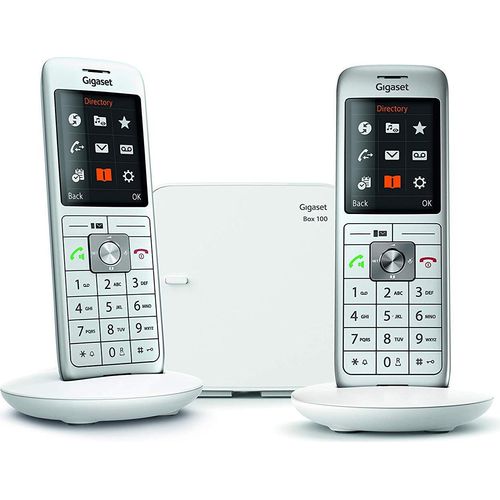 Gigaset CL660, Analoges/DECT-Telefon, Kabelloses Mobilteil, Freisprecheinrichtung, 400 Eintragungen, Anrufer-Identifikation, Grau