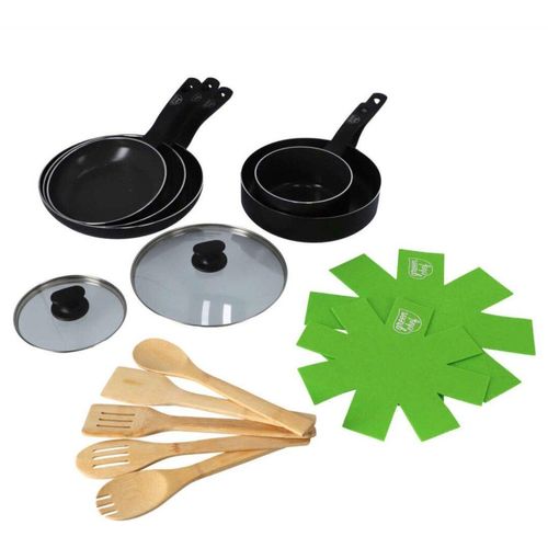 Greenchef pannenset 14-delig zwart
