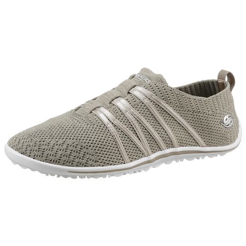 Barfußschuh DOCKERS BY GERLI, Damen, Gr. 38, grau (beige, natur), Textil, sportlich, Schuhe, Schlupfschuh, Sneaker, Sommerschuh in lässiger Strick-Optik
