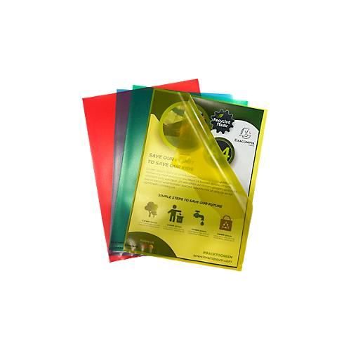 Exacompta Aktenhüllen Forever®, aus Recycling-Polypropylen, genarbt, 120µ, für DIN A4, 25 Stück