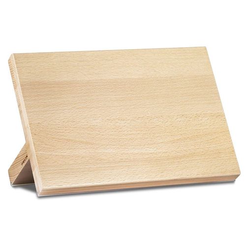 Magnet-Messerblock FELIX SOLINGEN, beige (natur), B:14cm H:19cm L:30cm, Messerblöcke, aus massivem Buchenholz