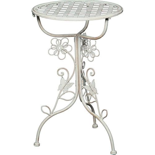 Beistelltisch AMBIENTE HAUS, weiß, B:32cm H:52cm T:32cm, Tische, 53cm Outdoor geeignet